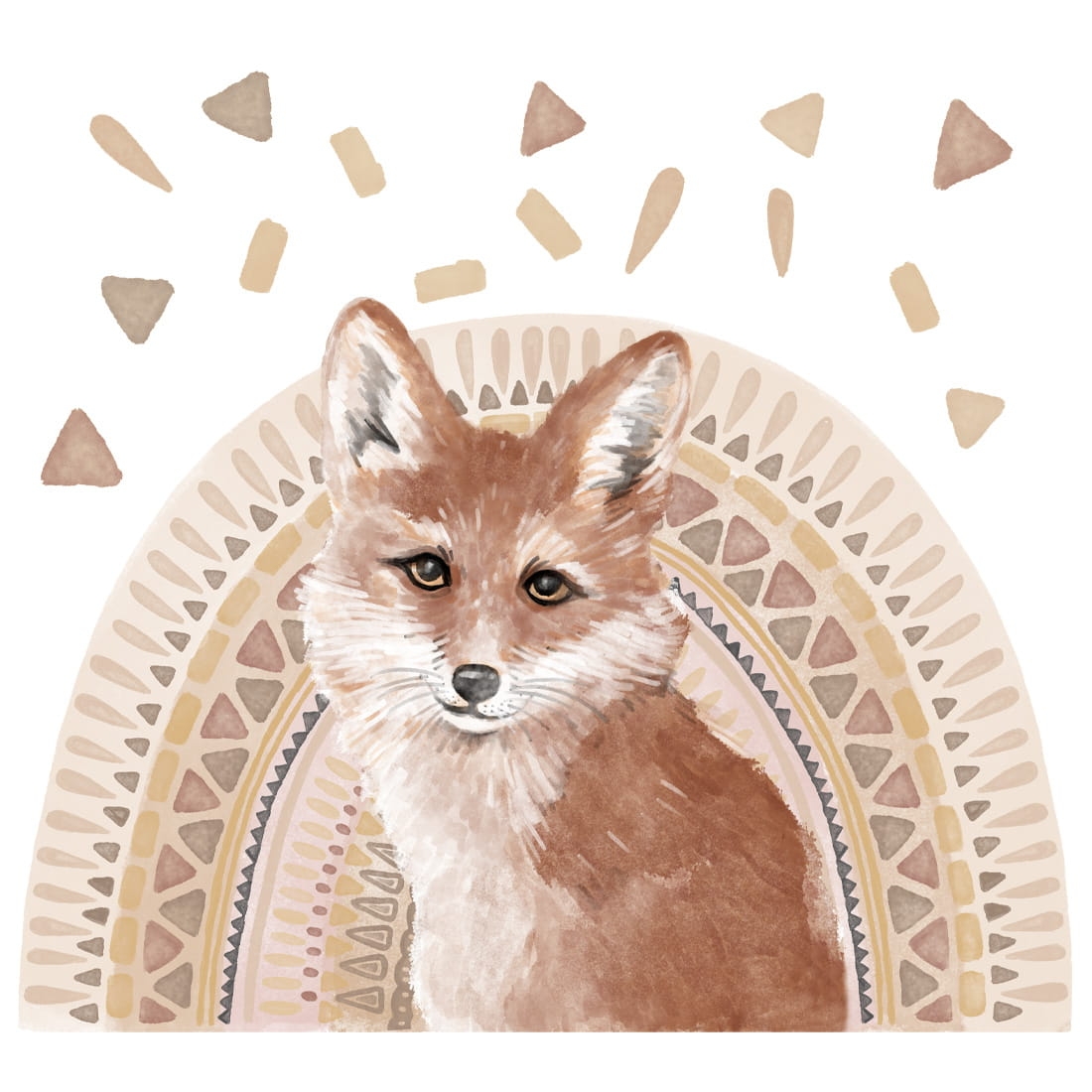 wall sticker fox / wall decal animals/ wall sticker with animals