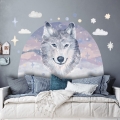 wall sticker wolf / wall decal animals/ wall sticker with animals