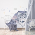 wall sticker wolf / wall decal animals/ wall sticker with animals