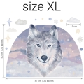 wall sticker wolf / wall decal animals/ wall sticker with animals