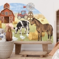 wall sticker farm animals/ wall decal farm/ wall sticker with farm