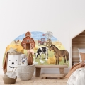 wall sticker farm animals/ wall decal farm/ wall sticker with farm