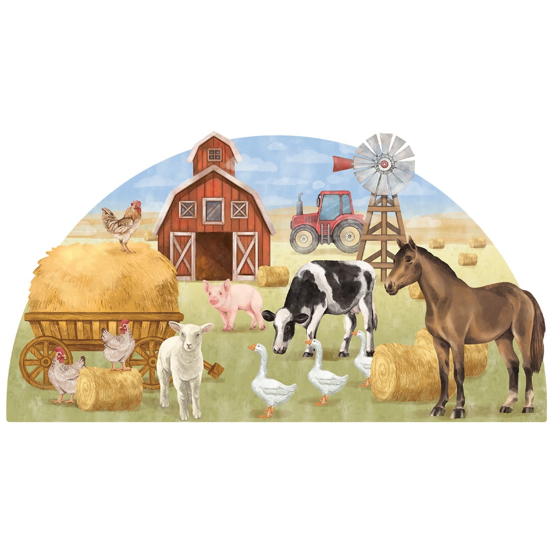 wall sticker farm animals/ wall decal farm/ wall sticker with farm