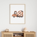 poster car boho/ wall decor/ poster boho
