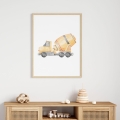 poster car boho/ wall decor/ poster boho