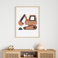 poster car boho/ wall decor/ poster boho
