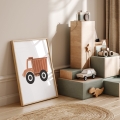 poster car boho/ wall decor/ poster boho
