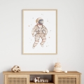 poster for children astronaut / poster for children watercolor / poster for children / poster for a children room