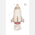 poster for children rocket / poster for children watercolor / poster for children / poster for a children room