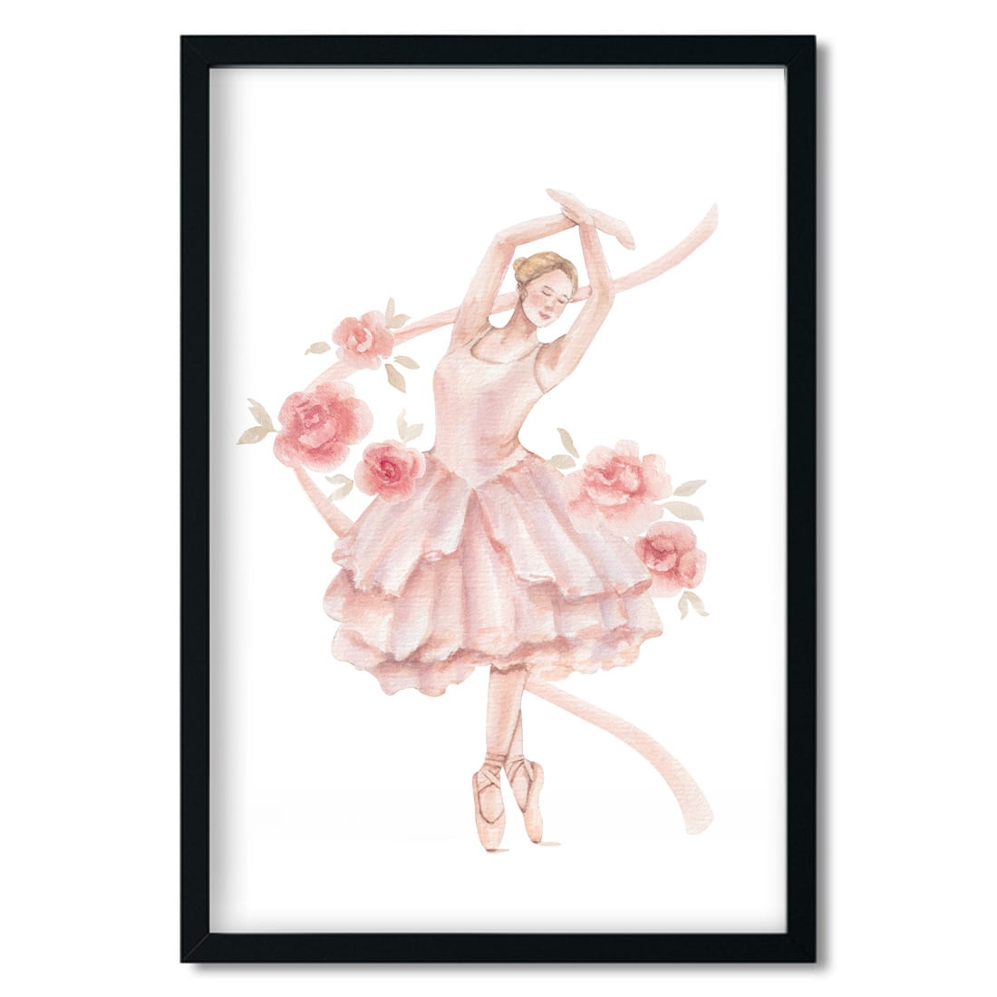 poster for children ballerina / poster for children watercolor / poster for children / poster for a children room