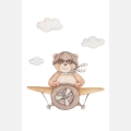 poster for children bear aviator / poster for children watercolor / poster for children / poster for a children room