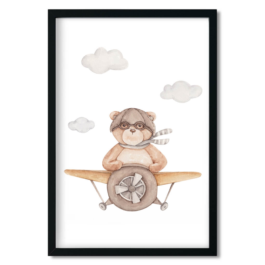 poster for children bear aviator / poster for children watercolor / poster for children / poster for a children room