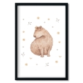 poster for children capybara with a bow / poster for children watercolor / poster for children / poster for a children room