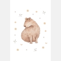 poster for children capybara with a bow / poster for children watercolor / poster for children / poster for a children room