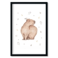 poster for children capybara with hat / poster for children watercolor / poster for children / poster for a children room