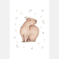 poster for children capybara with hat / poster for children watercolor / poster for children / poster for a children room