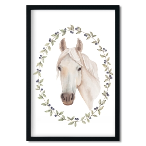 poster | horse grey