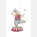 poster for children juggler rabbit/ poster for children watercolor / poster for children / poster for a children room
