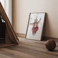 poster for children juggler bear/ poster for children watercolor / poster for children / poster for a children room