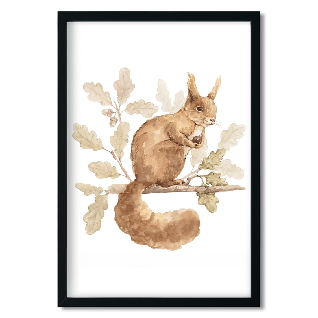 poster for children squirell/ poster for children watercolor / poster for children / poster for a children room
