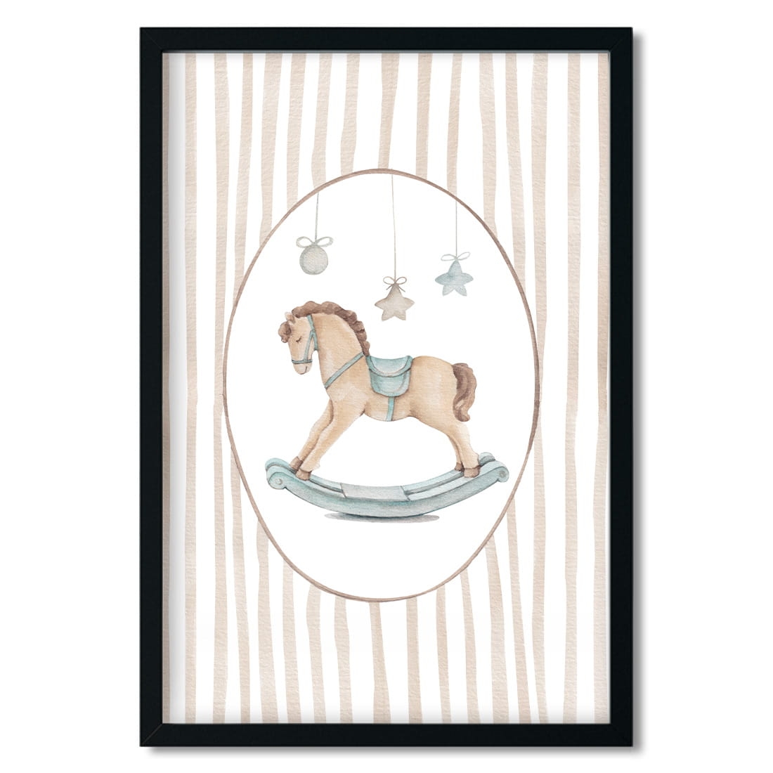 poster for children rocking horse/ poster for children watercolor / poster for children / poster for a children room