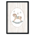 poster for children rocking horse/ poster for children watercolor / poster for children / poster for a children room