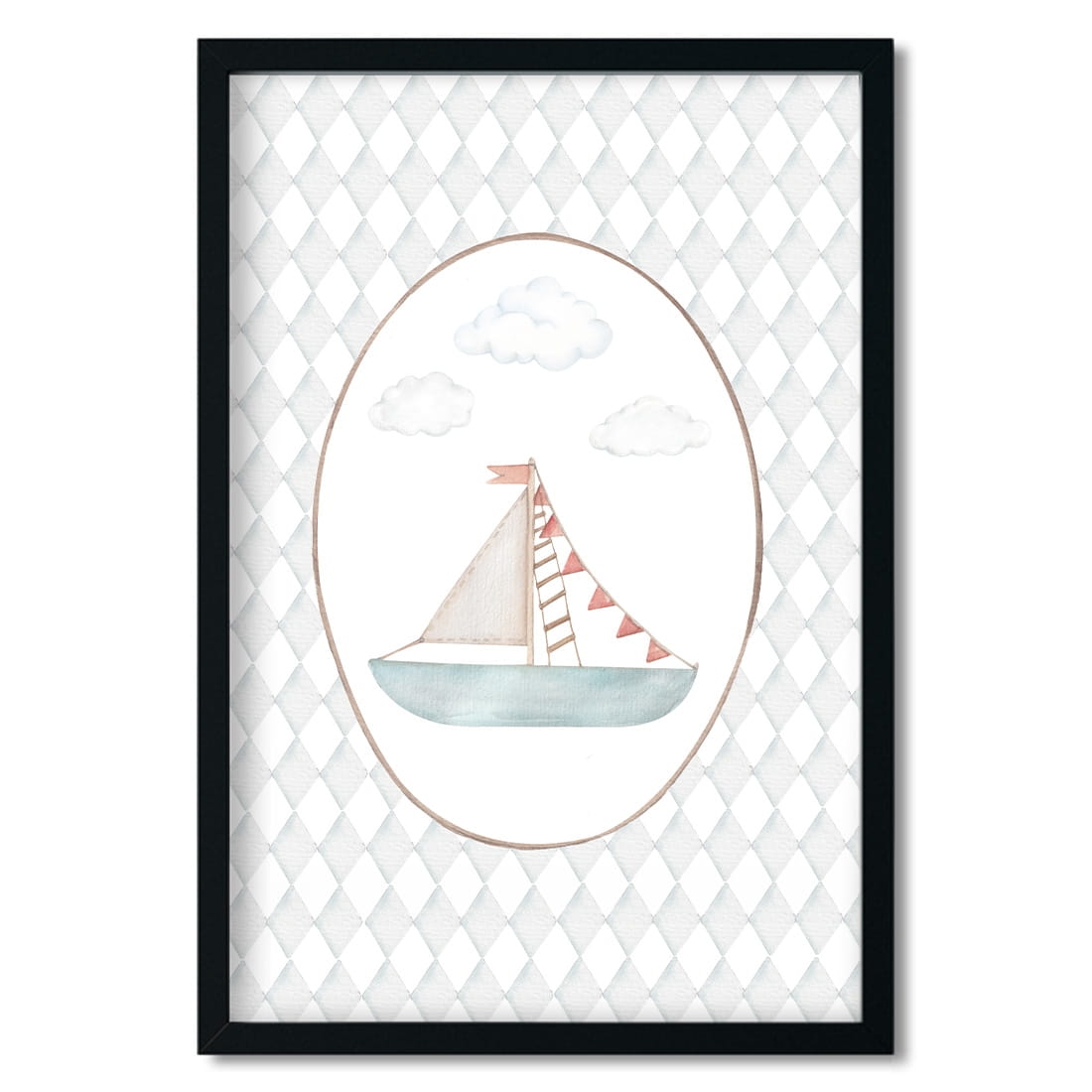 poster for children sailboat/ poster for children watercolor / poster for children / poster for a children room