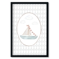 poster for children sailboat/ poster for children watercolor / poster for children / poster for a children room