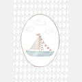 poster for children sailboat/ poster for children watercolor / poster for children / poster for a children room
