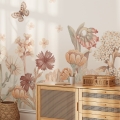 wallpaper flowers boho / floral wallpaper / wallpaper for kids / wallpaper pastelowe love