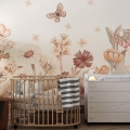 wallpaper flowers boho / floral wallpaper / wallpaper for kids / wallpaper pastelowe love