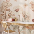 wallpaper flowers boho / floral wallpaper / wallpaper for kids / wallpaper pastelowe love
