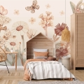 wallpaper flowers boho / floral wallpaper / wallpaper for kids / wallpaper pastelowe love