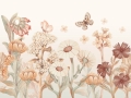 wallpaper flowers boho / floral wallpaper / wallpaper for kids / wallpaper pastelowe love