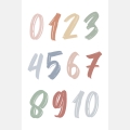 poster numbers boho/ wall decor/ poster boho