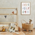 poster numbers boho/ wall decor/ poster boho