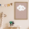 boho poster / cloud boho posters / kids poster / poster for childrens room