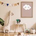 boho poster / cloud boho posters / kids poster / poster for childrens room