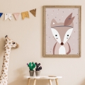 apache fox boho poster / boho posters / kids poster / poster for children room
