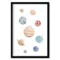 poster for children planets / poster for children watercolor / poster for children / poster for a children room