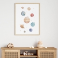 poster for children planets / poster for children watercolor / poster for children / poster for a children room