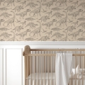 dinosaur wallpaper / wallpaper with dinosaurs / childrens wallpaper / pastelowe love wallpaper