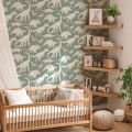 dinosaur wallpaper / wallpaper with dinosaurs / childrens wallpaper / pastelowe love wallpaper