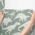 dinosaur wallpaper / wallpaper with dinosaurs / childrens wallpaper / pastelowe love wallpaper