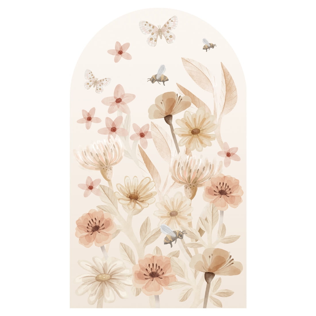 arch wall sticker /wall sticker flowers / wall decal flowers / wall sticker with flowers