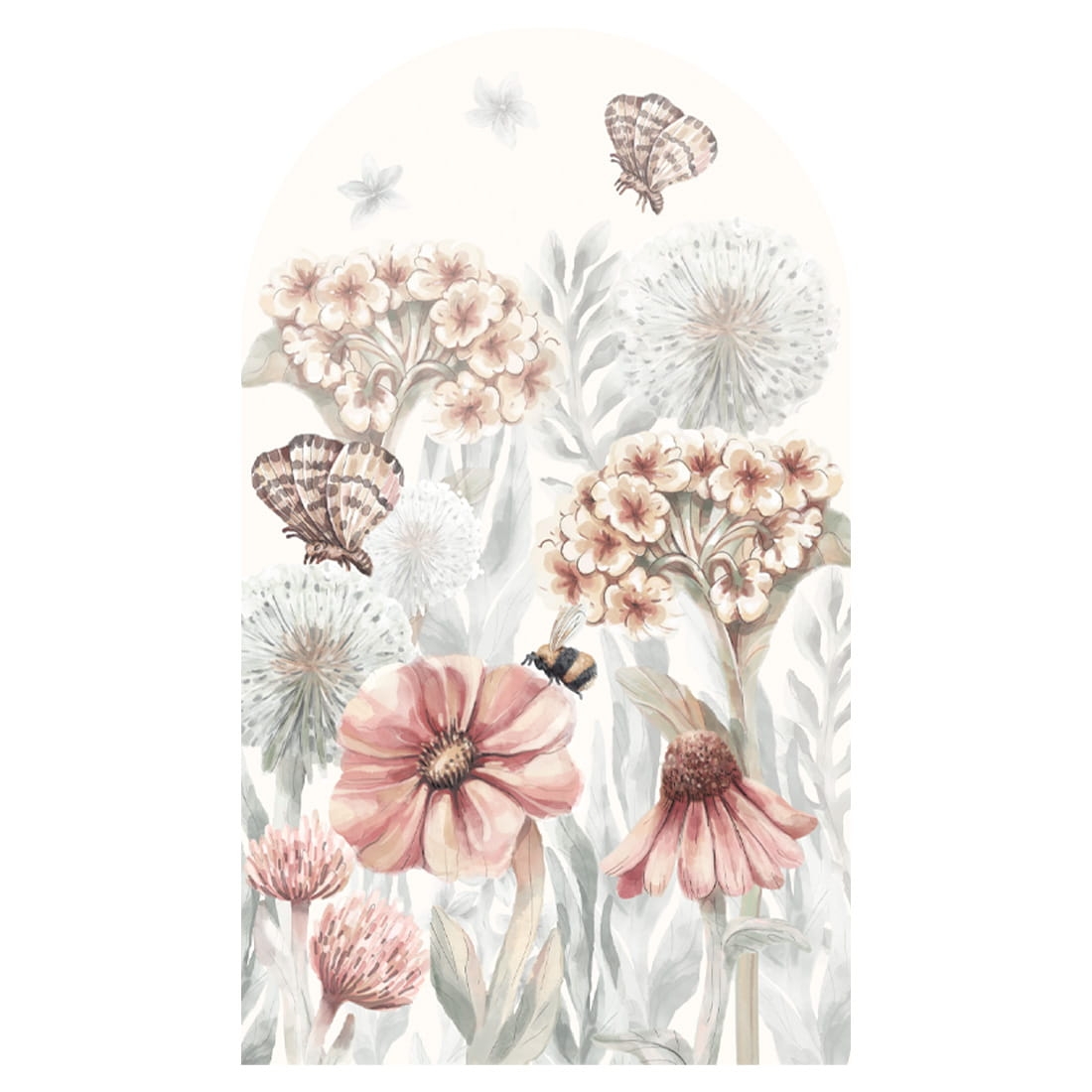 arch wall sticker /wall sticker flowers / wall decal flowers / wall sticker with flowers