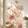 arch wall sticker /wall sticker flowers / wall decal flowers / wall sticker with flowers
