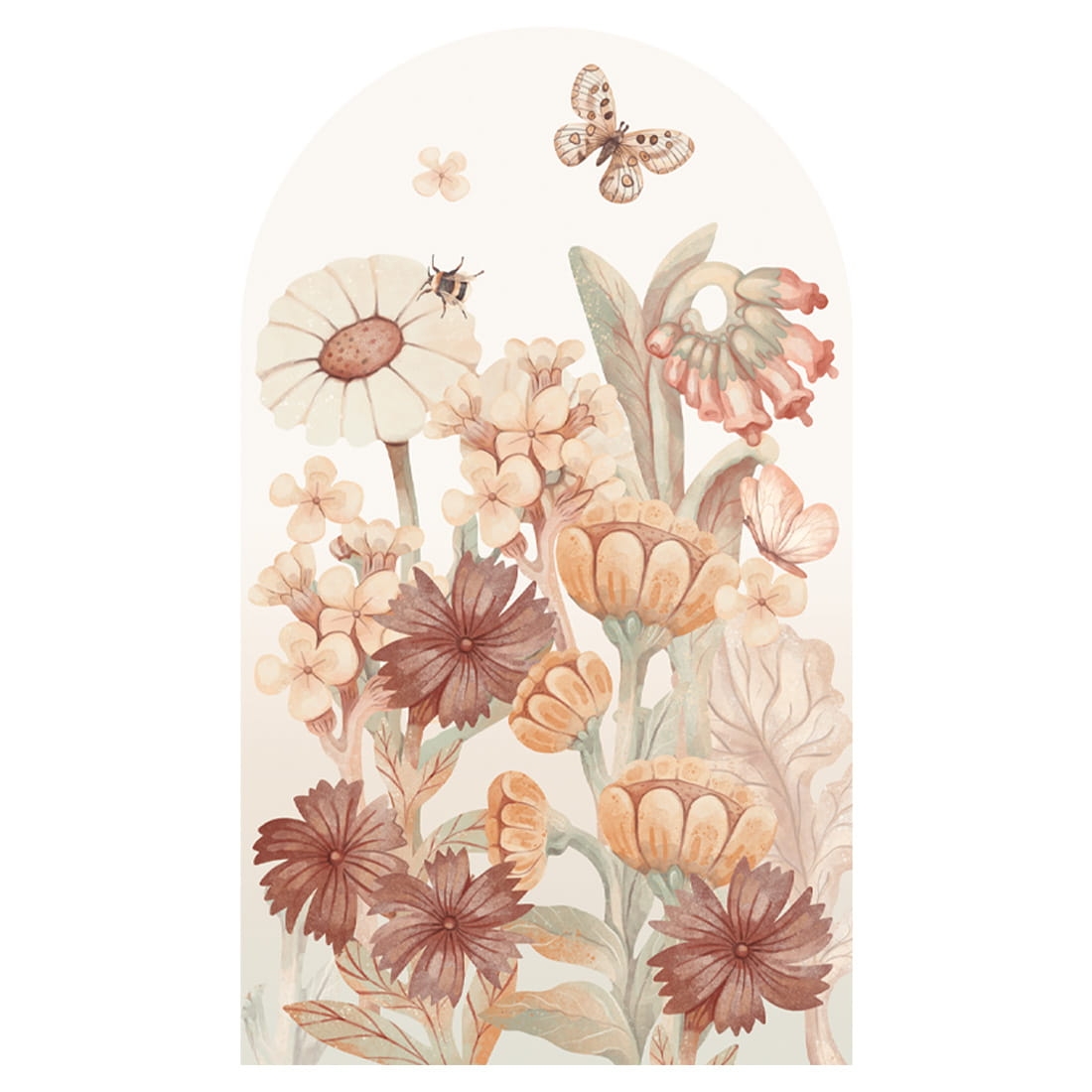 arch wall sticker /wall sticker flowers / wall decal flowers / wall sticker with flowers