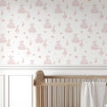 ballerina wallpaper / wallpaper with ballerina / childrens wallpaper / pastelowe love wallpaper