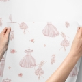 ballerina wallpaper / wallpaper with ballerina / childrens wallpaper / pastelowe love wallpaper